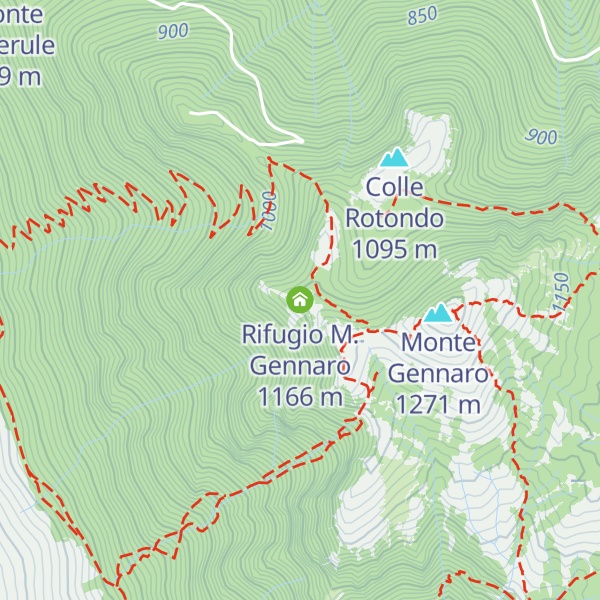 Map of Rifugio M. Gennaro