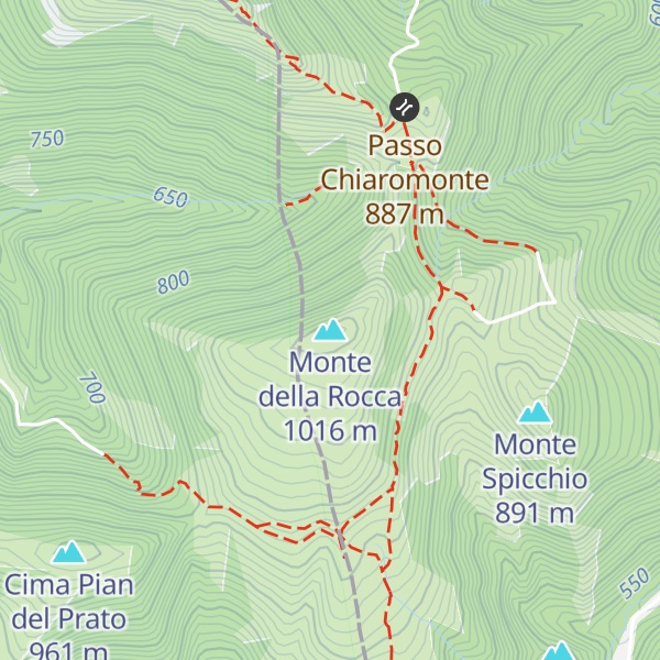 Map of Monte della Rocca