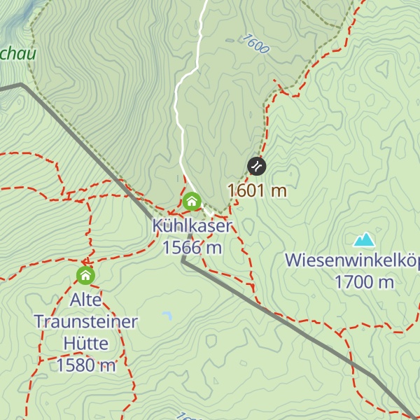 Map of Neue Traunsteiner Hütte
