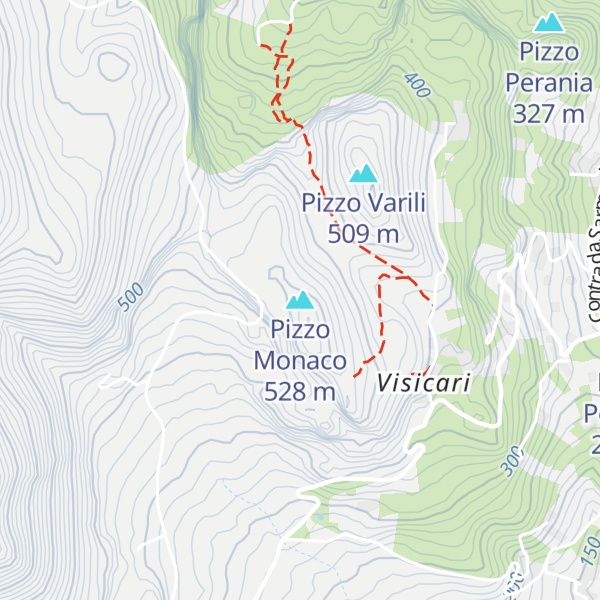 Map of Pizzo Monaco
