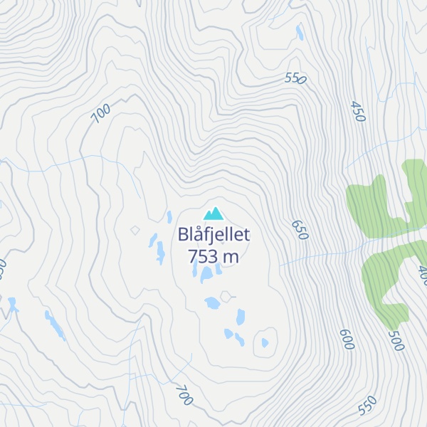 Map of Blåfjellet