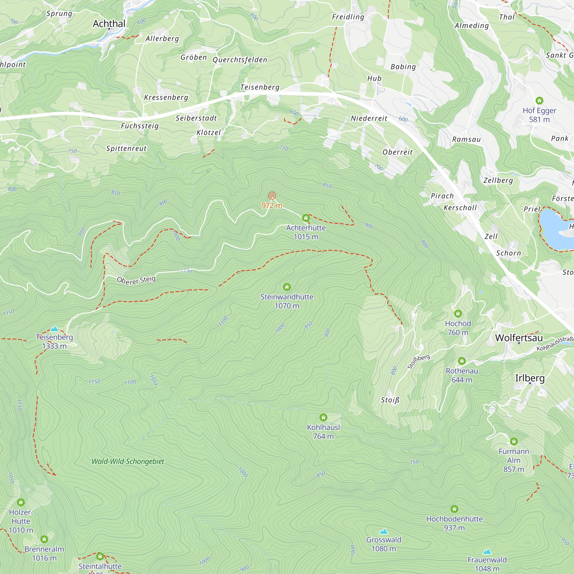 Steinwandhütte map