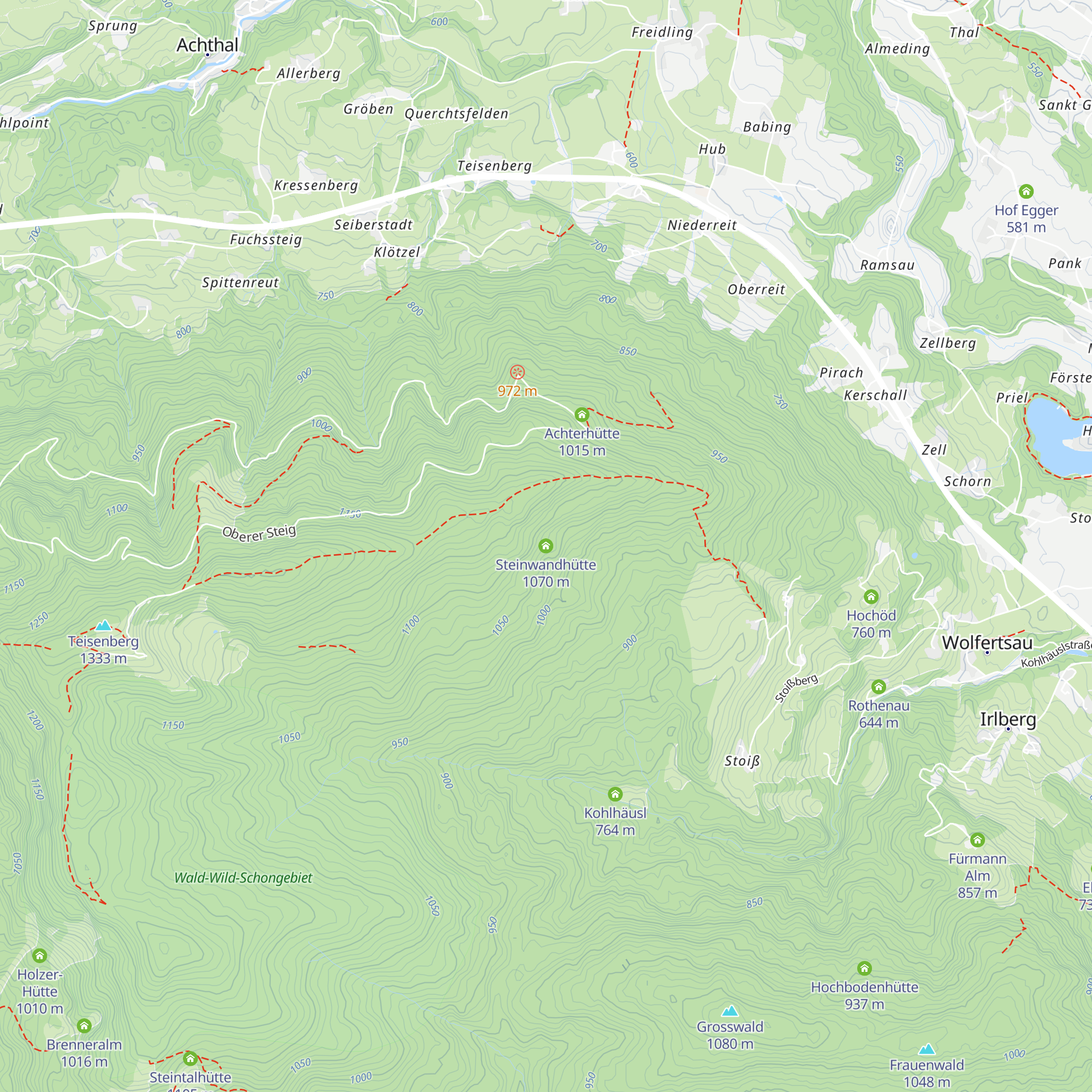 Steinwandhütte map