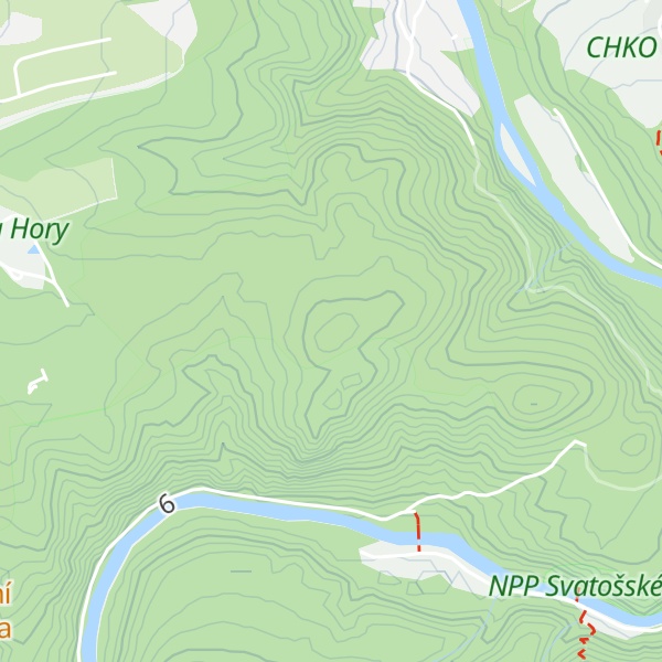 Map of Lesní vyhlídka [ Hory u Jenišova]