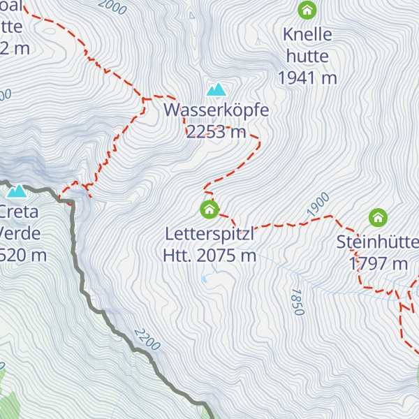 Map of Letterspitzl Htt.