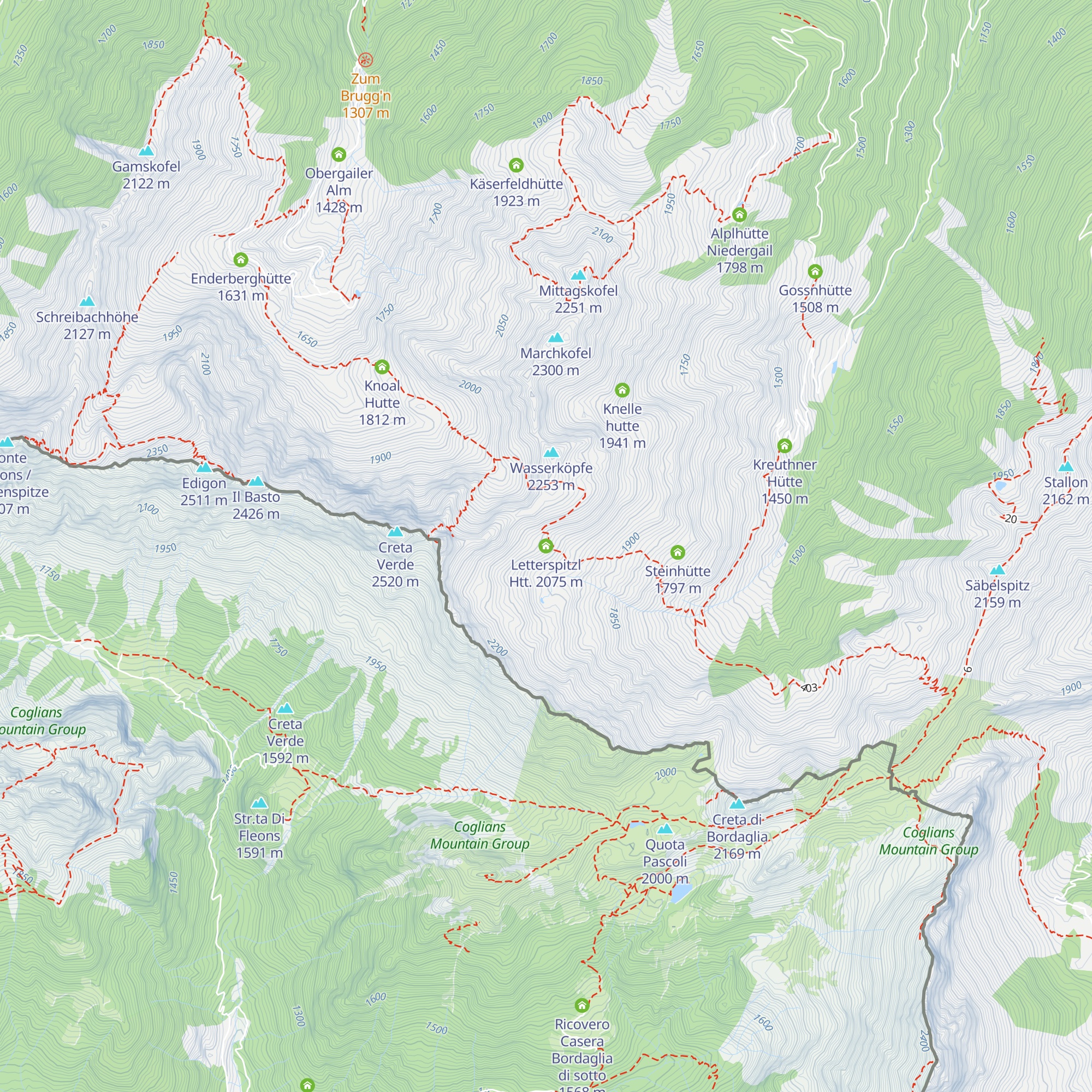 Letterspitzl Htt. map