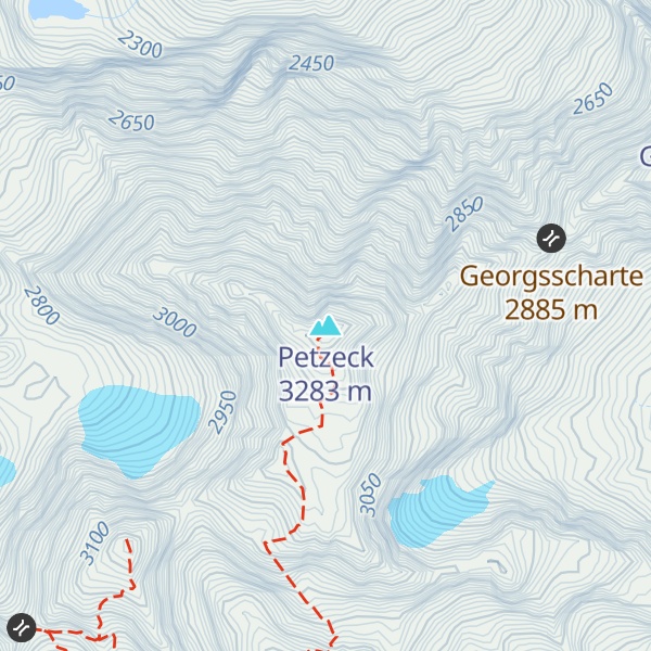 Map of Petzeck