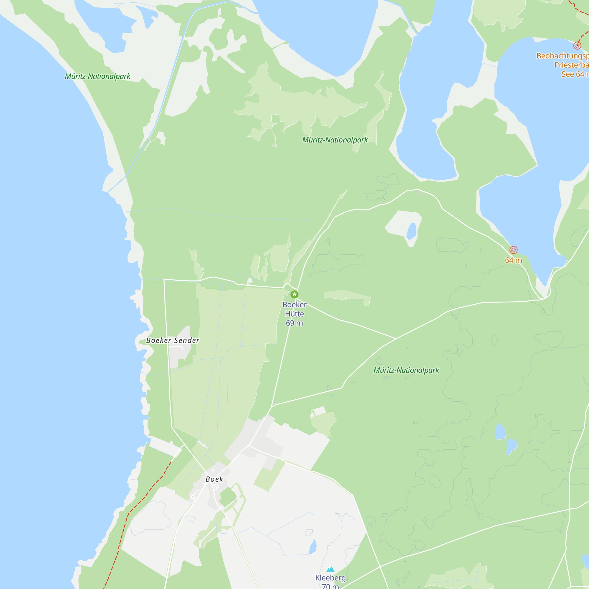 Boeker Hütte map