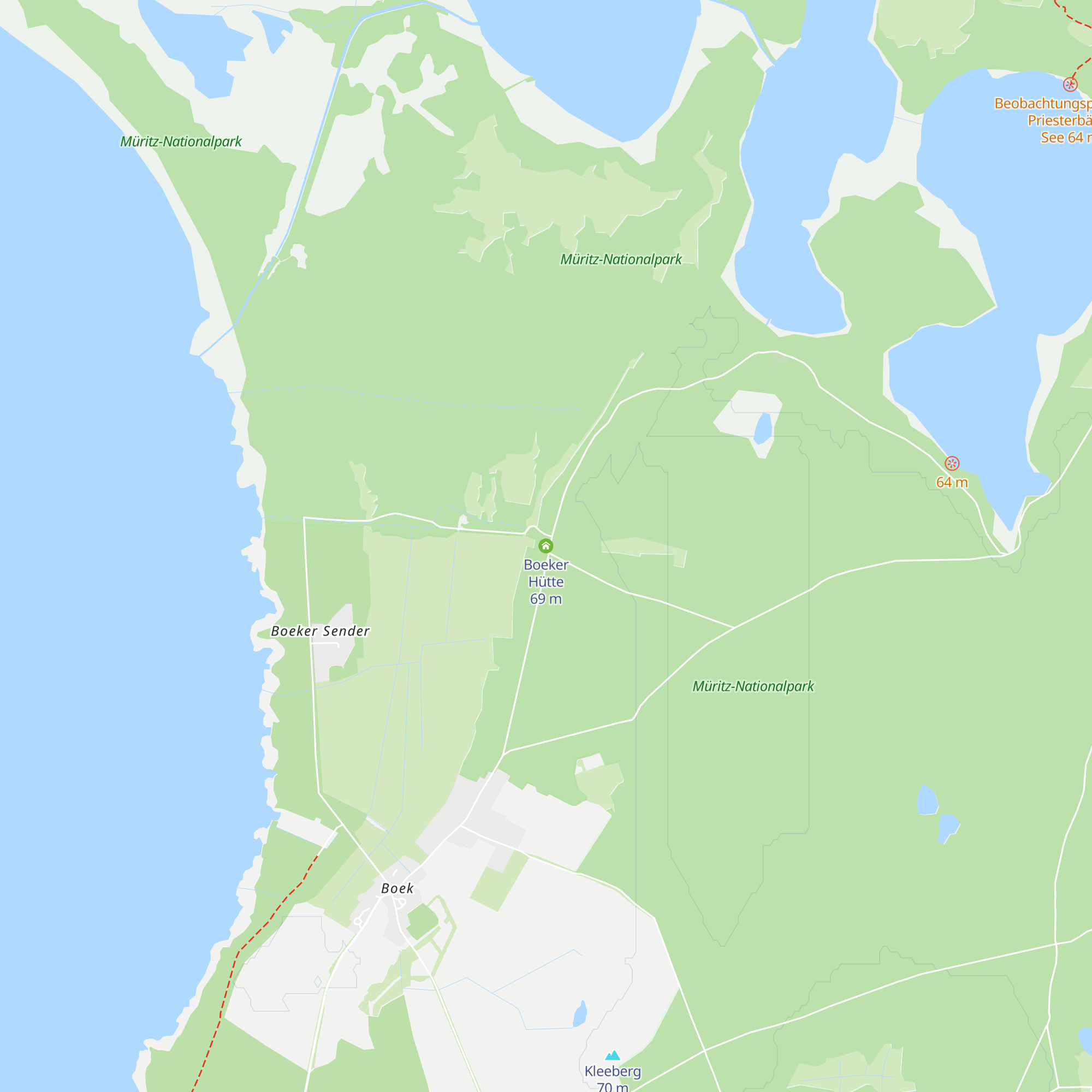 Boeker Hütte map