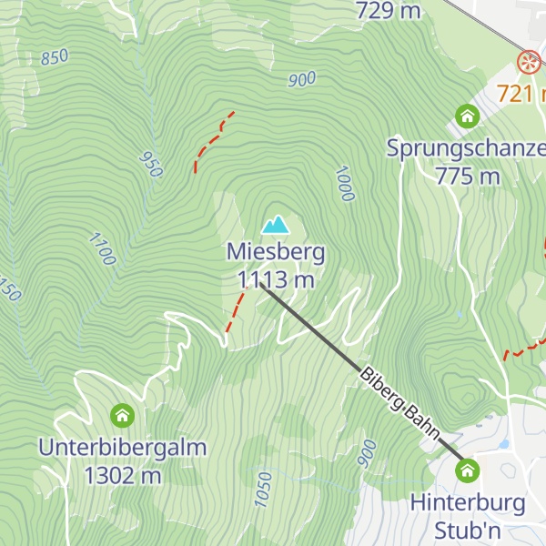 Map of Huggenberg Alm
