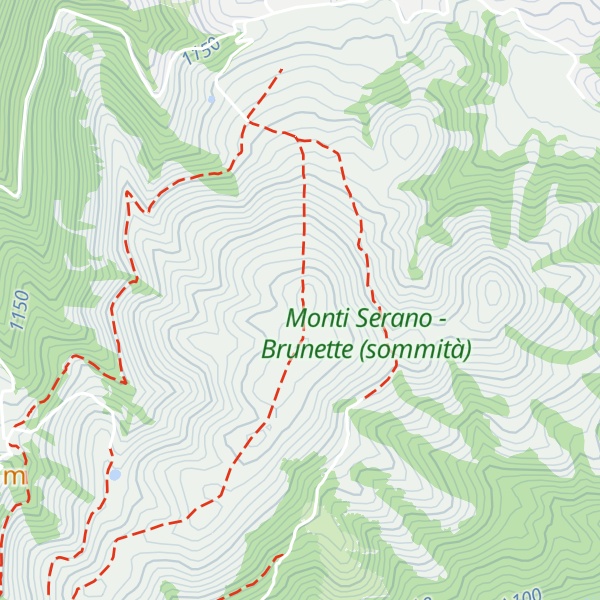 Map of Monte Brunette