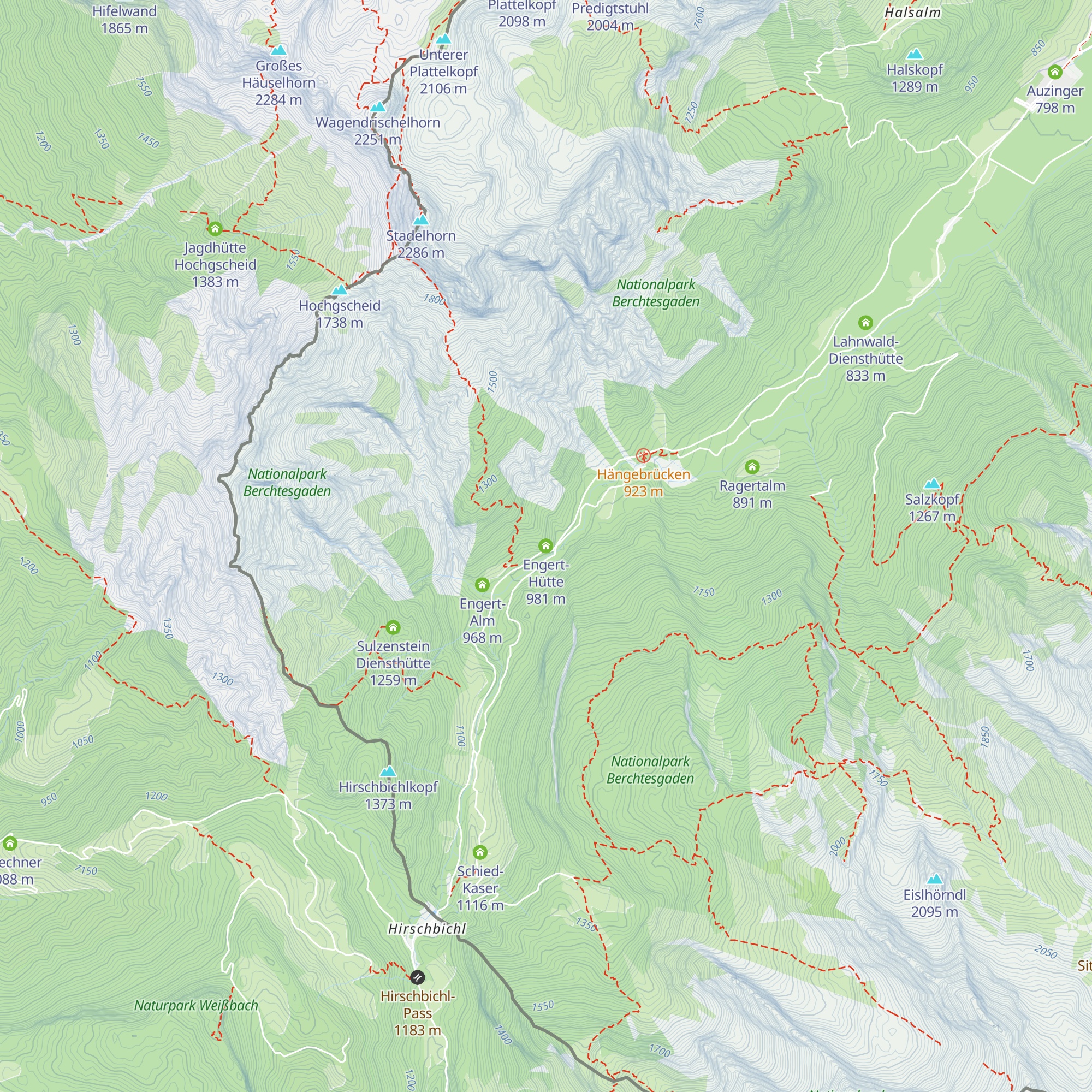 Engert-Hütte map