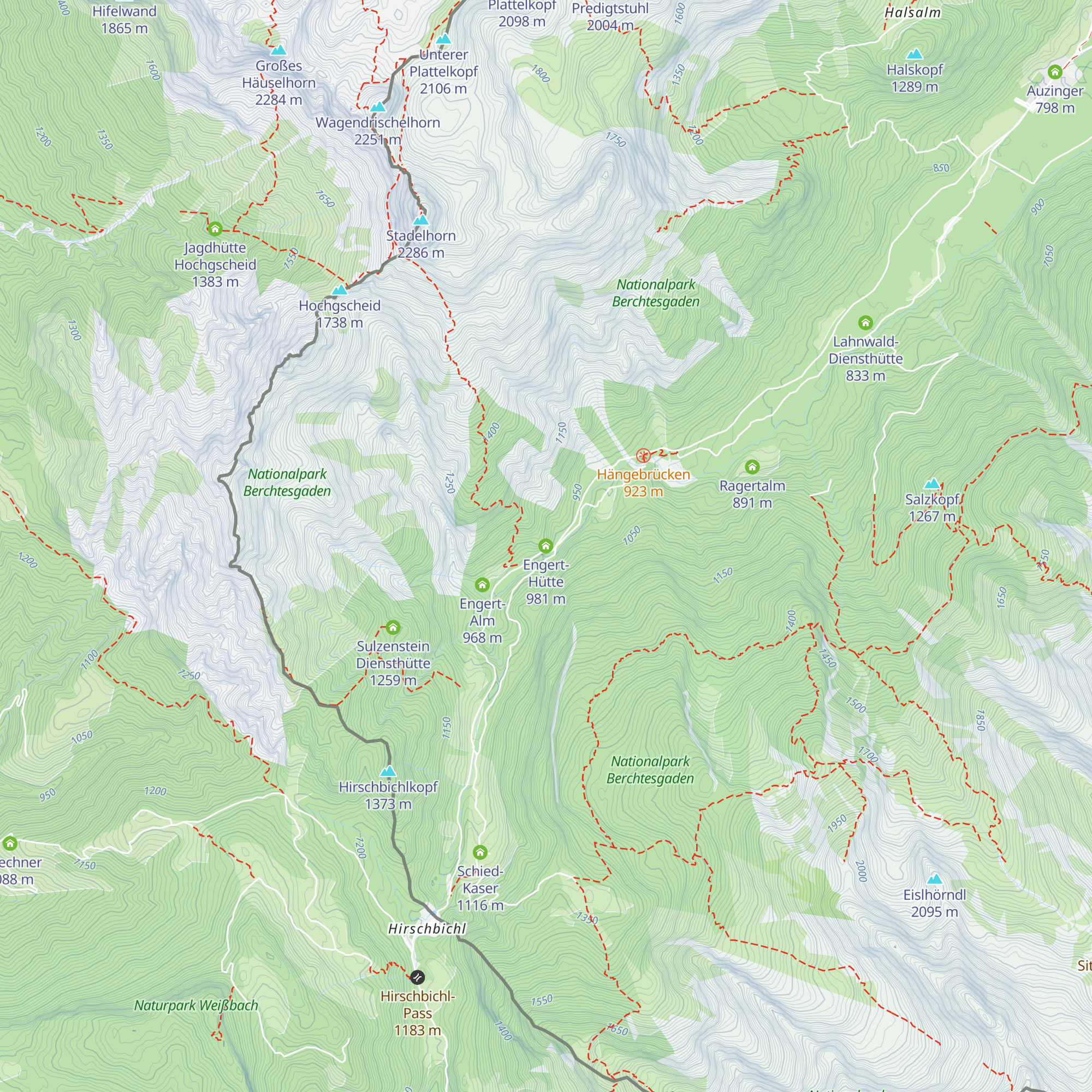 Engert-Hütte map