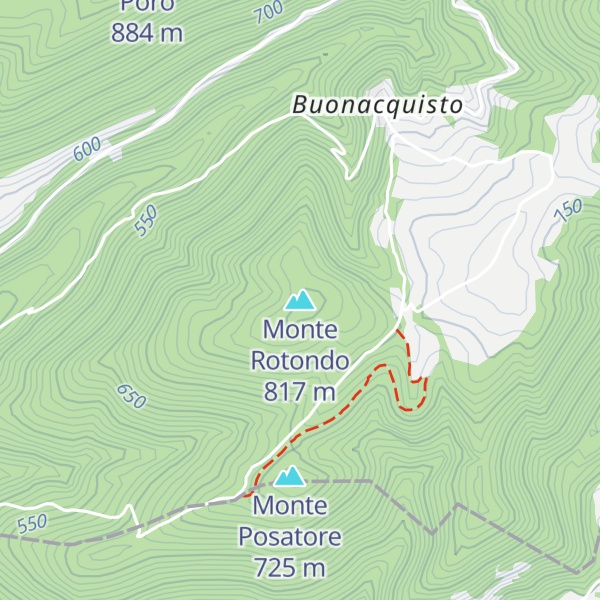 Map of Monte Rotondo