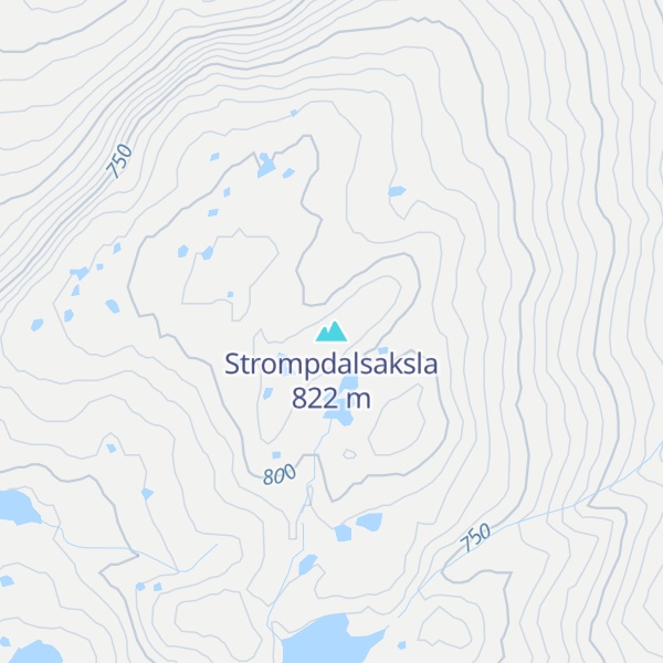 Map of Strompdalsaksla