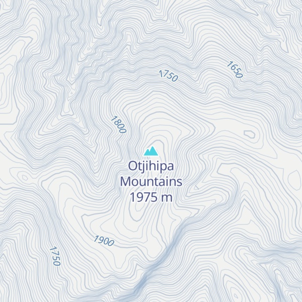 Map of Otjihipa Mountains