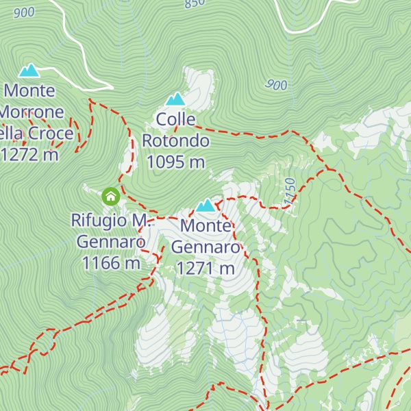 Map of Monte Gennaro
