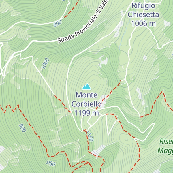Map of Monte Corbiello