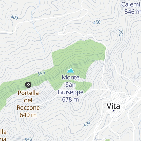Map of Monte San Giuseppe