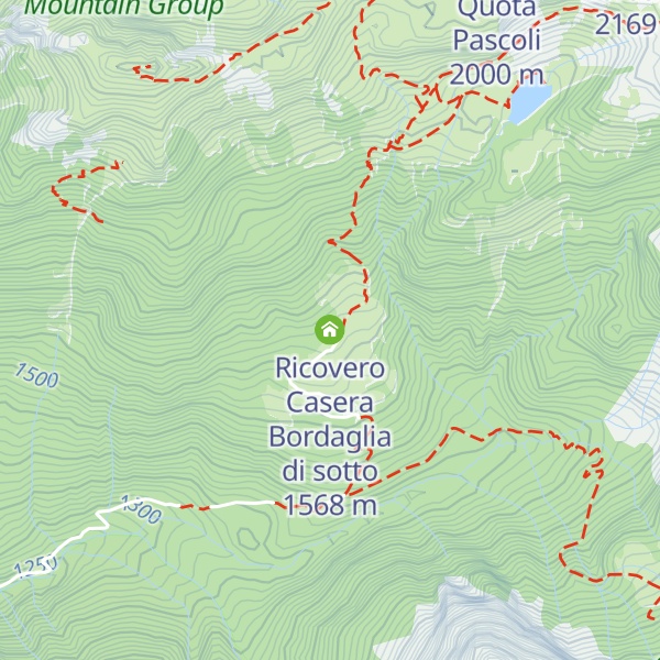 Map of Ricovero Casera Bordaglia di sotto