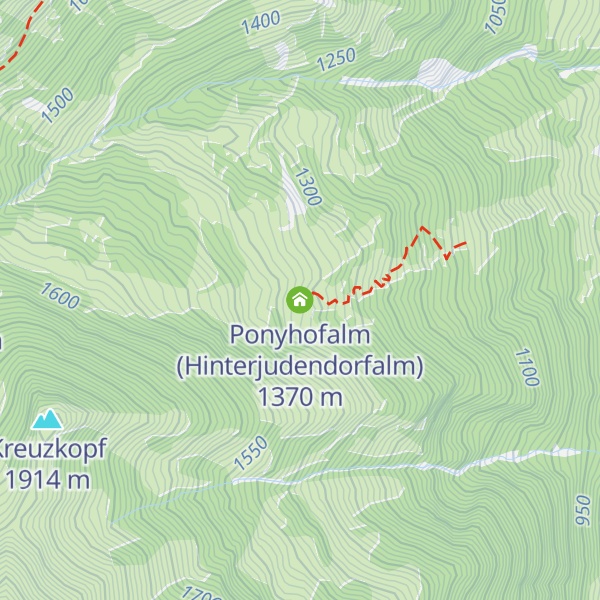 Map of Ponyhofalm (Hinterjudendorfalm)
