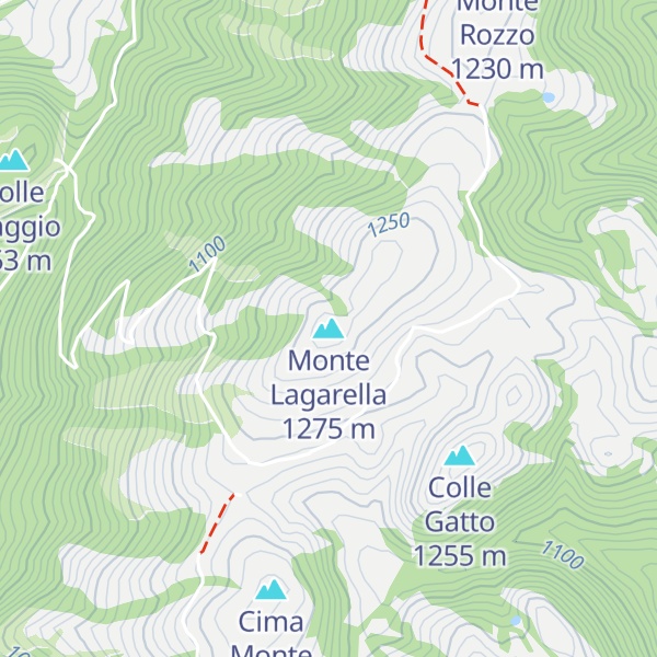 Map of Monte Lagarella