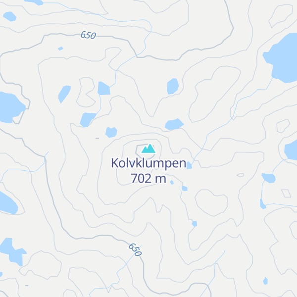 Map of Kolvklumpen