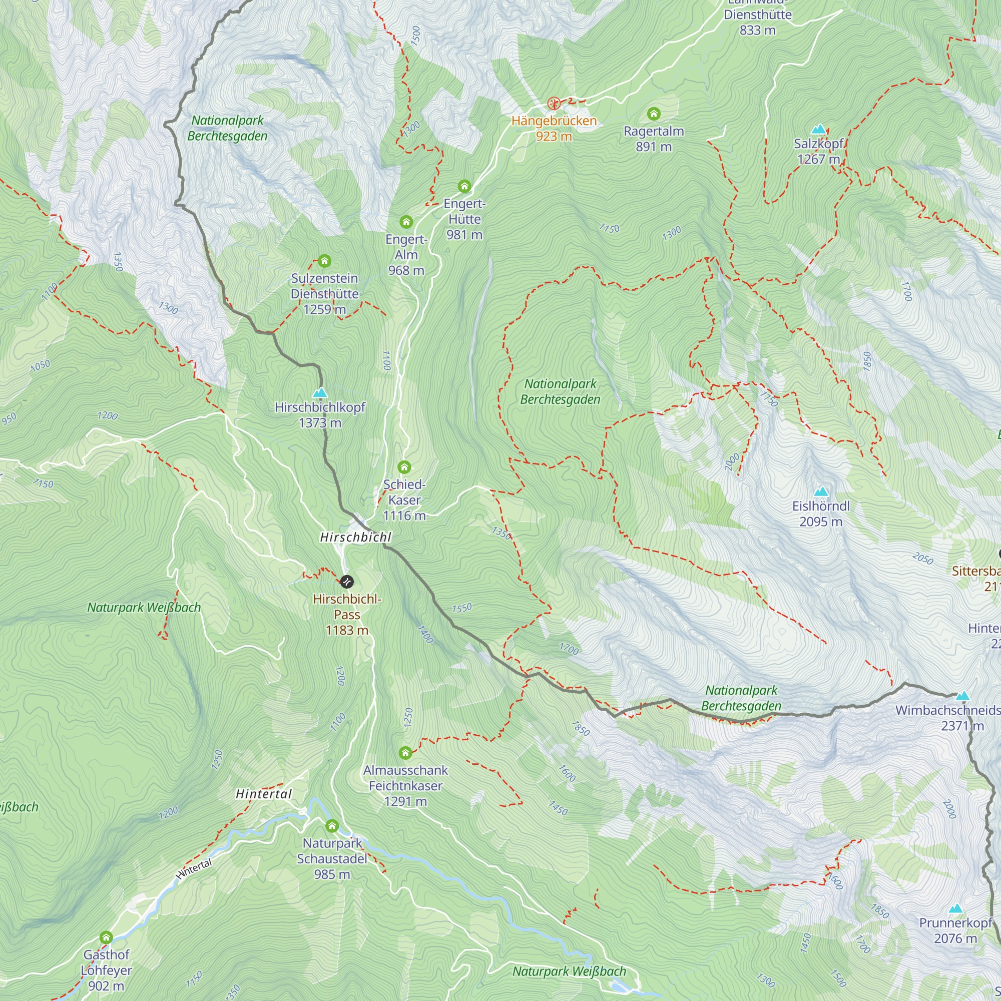 Mittereisalm map