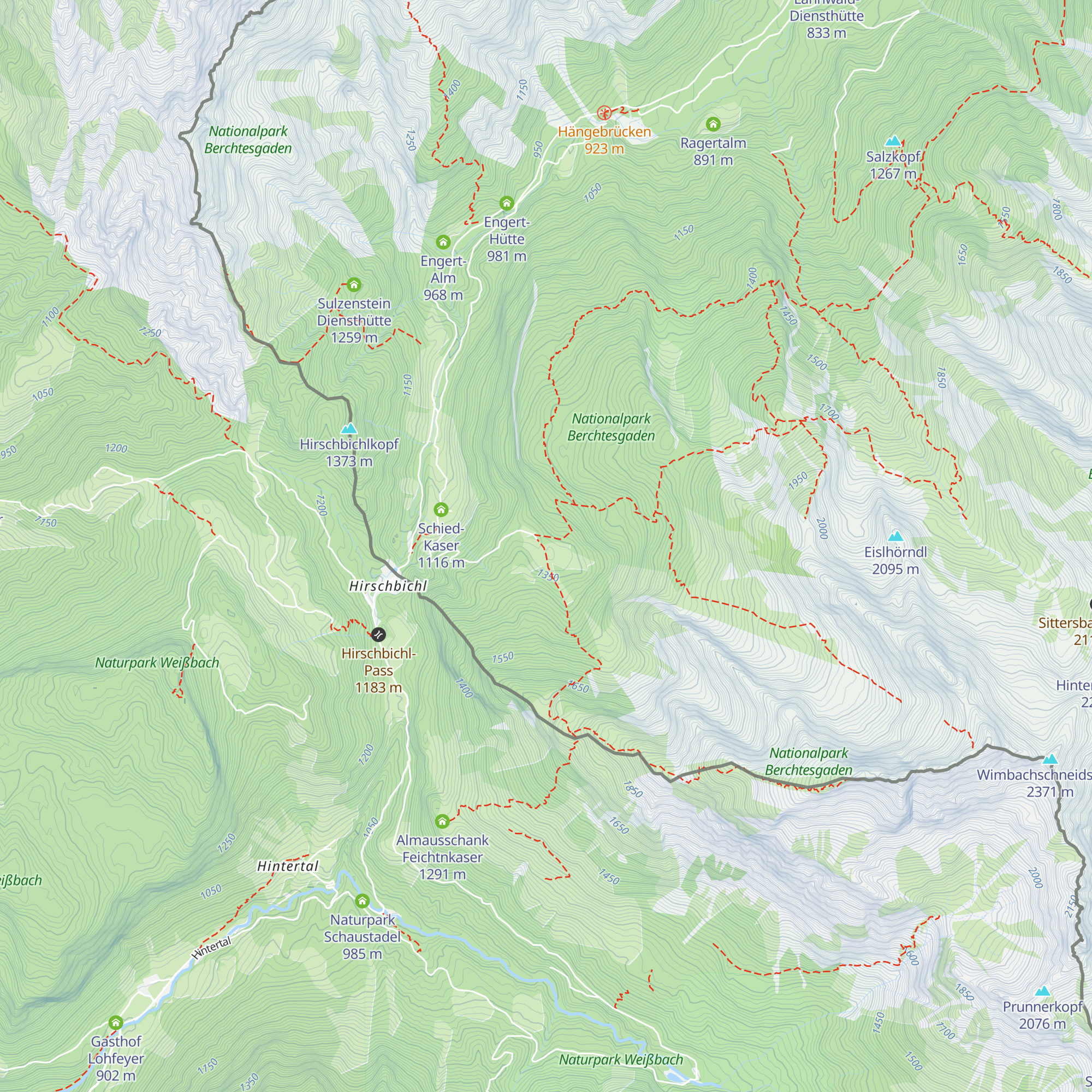 Mittereisalm map