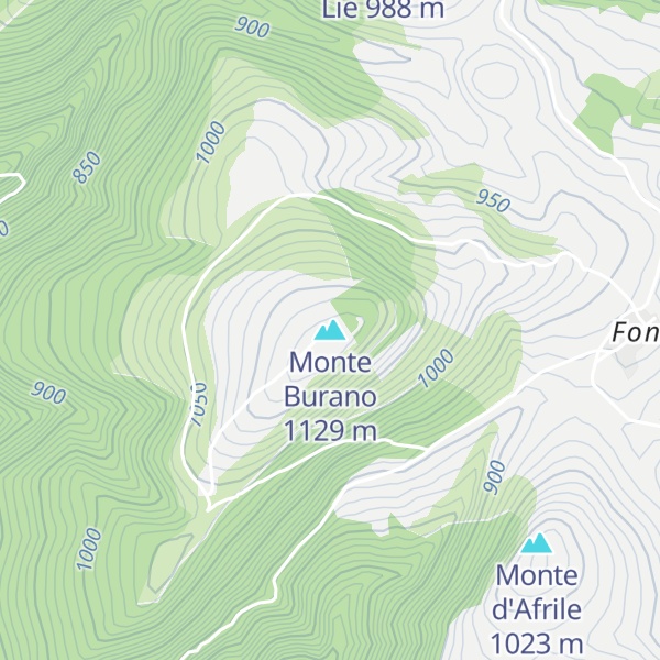 Map of Monte Burano