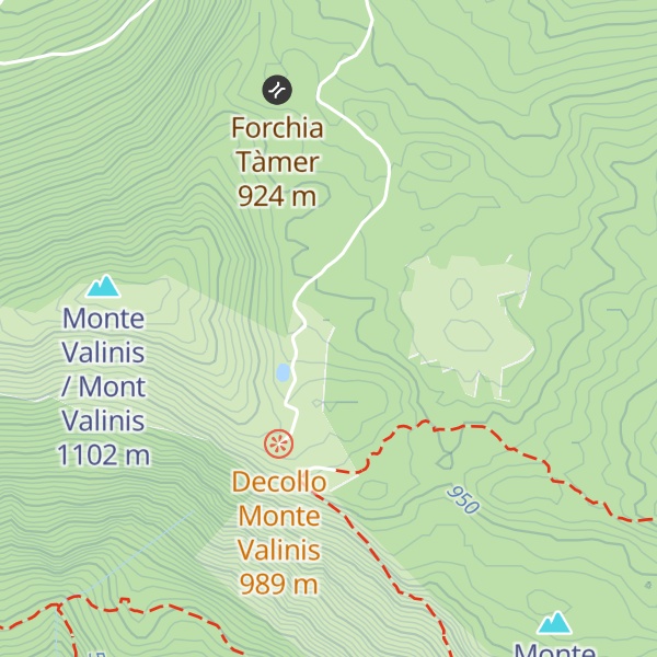 Map of Malga Valinis