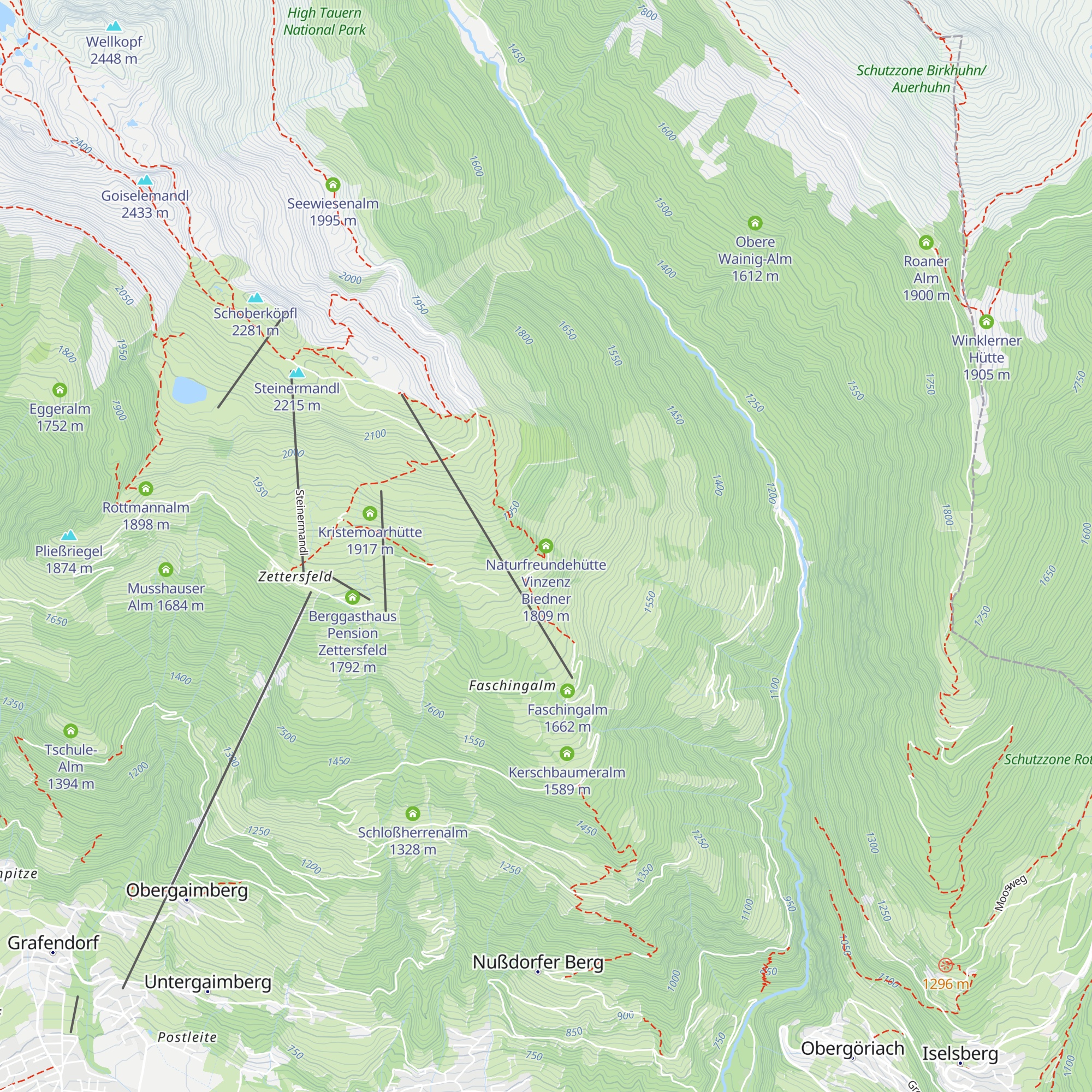 Naturfreundehütte Vinzenz Biedner map