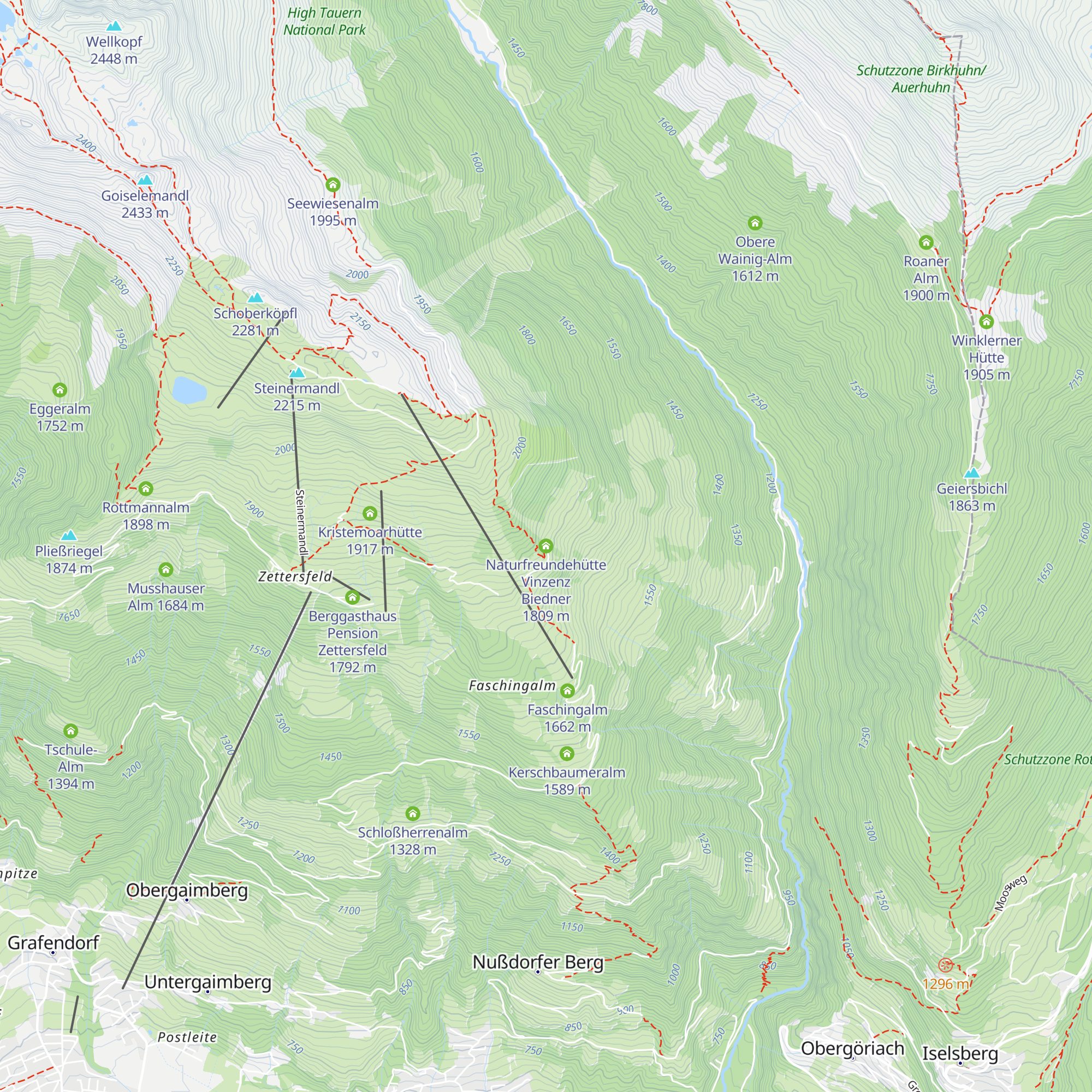 Naturfreundehütte Vinzenz Biedner map