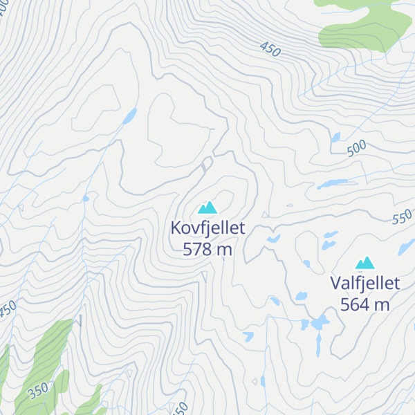 Map of Kovfjellet