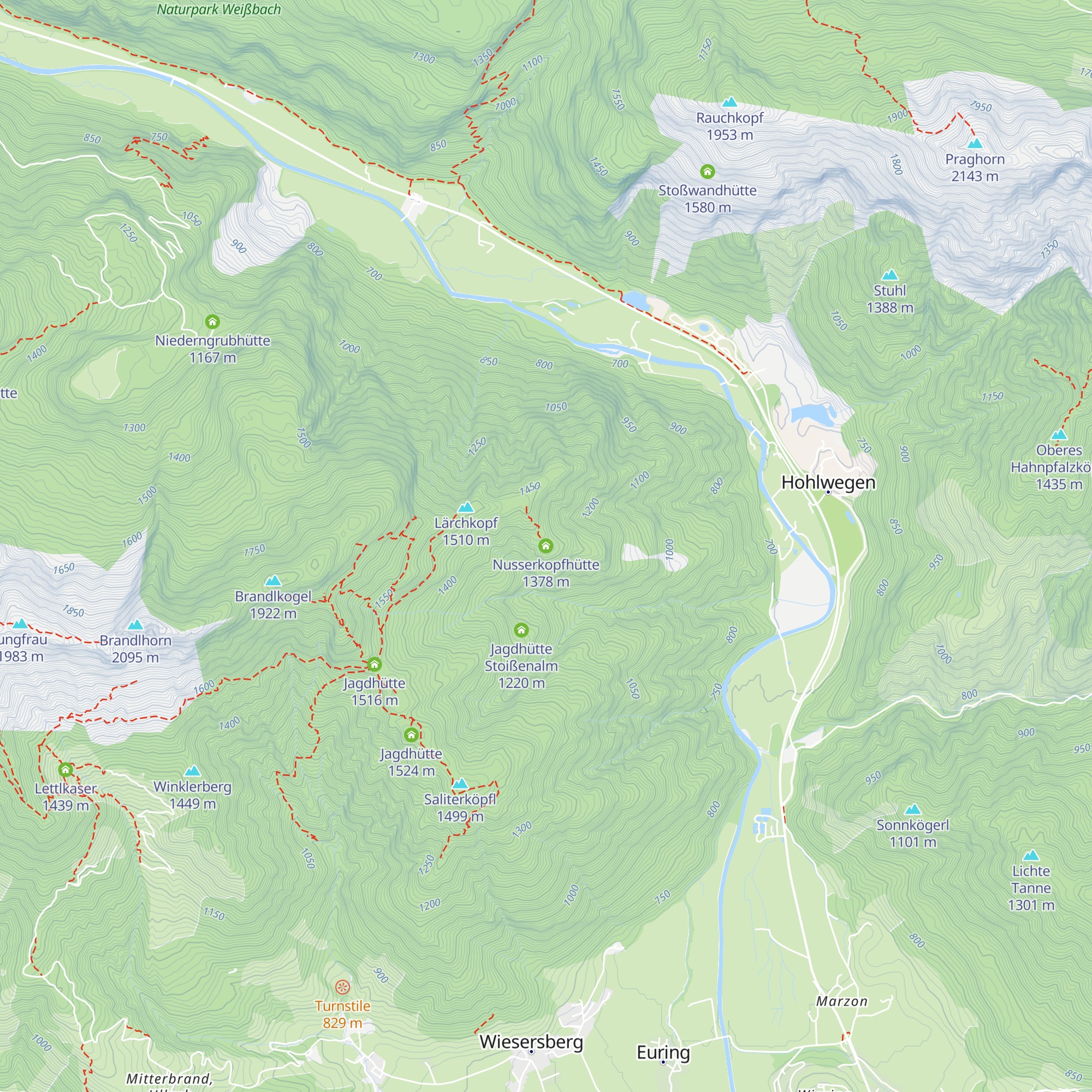 Nusserkopfhütte map