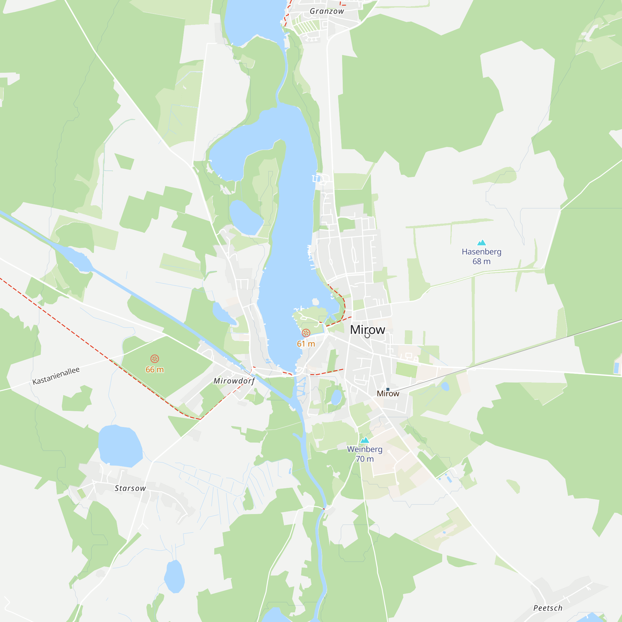 Touristinformation Mirow map