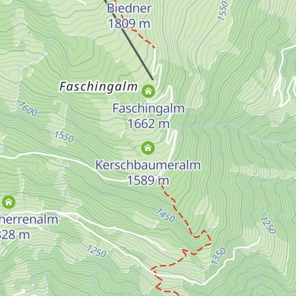 Map of Kerschbaumeralm