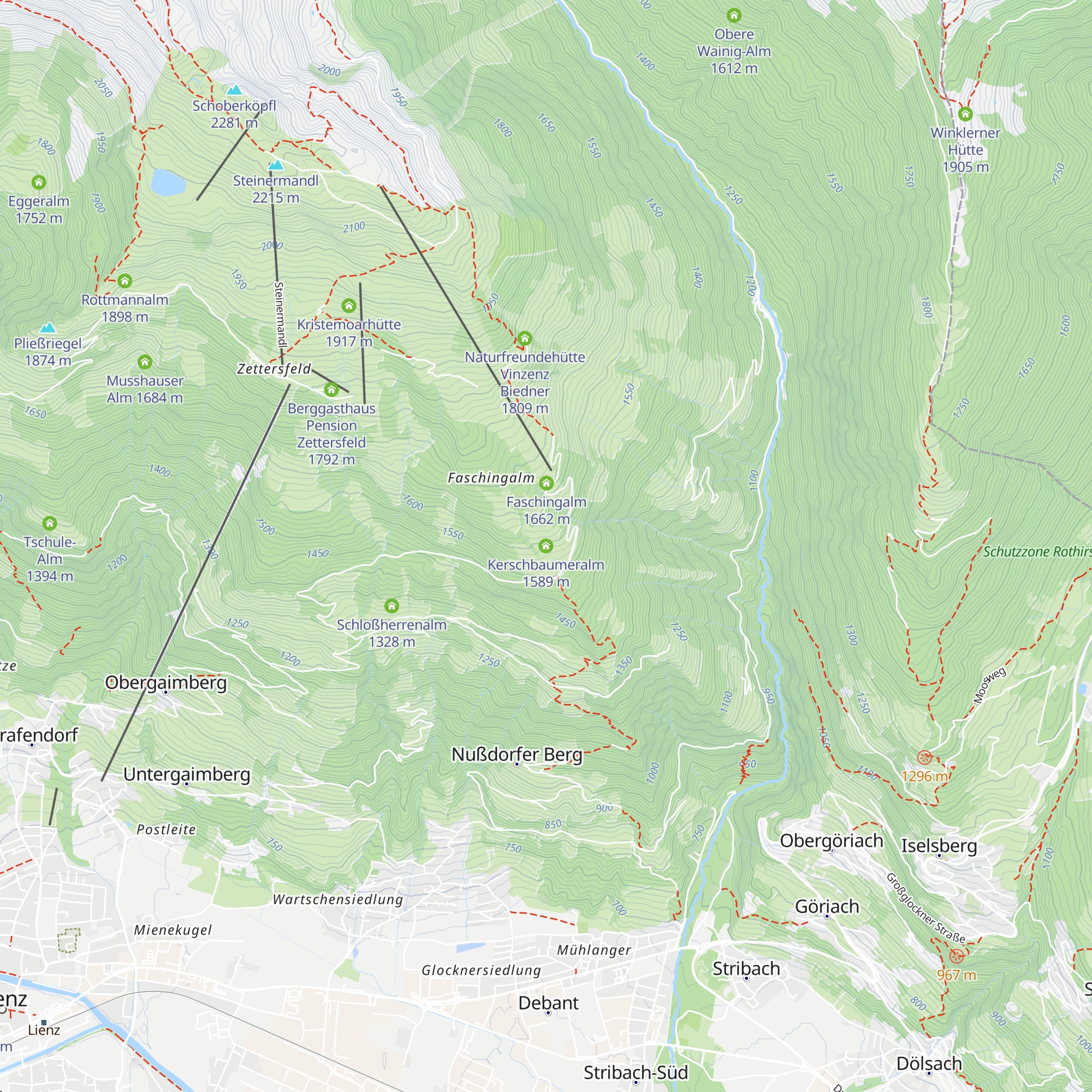 Kerschbaumeralm map