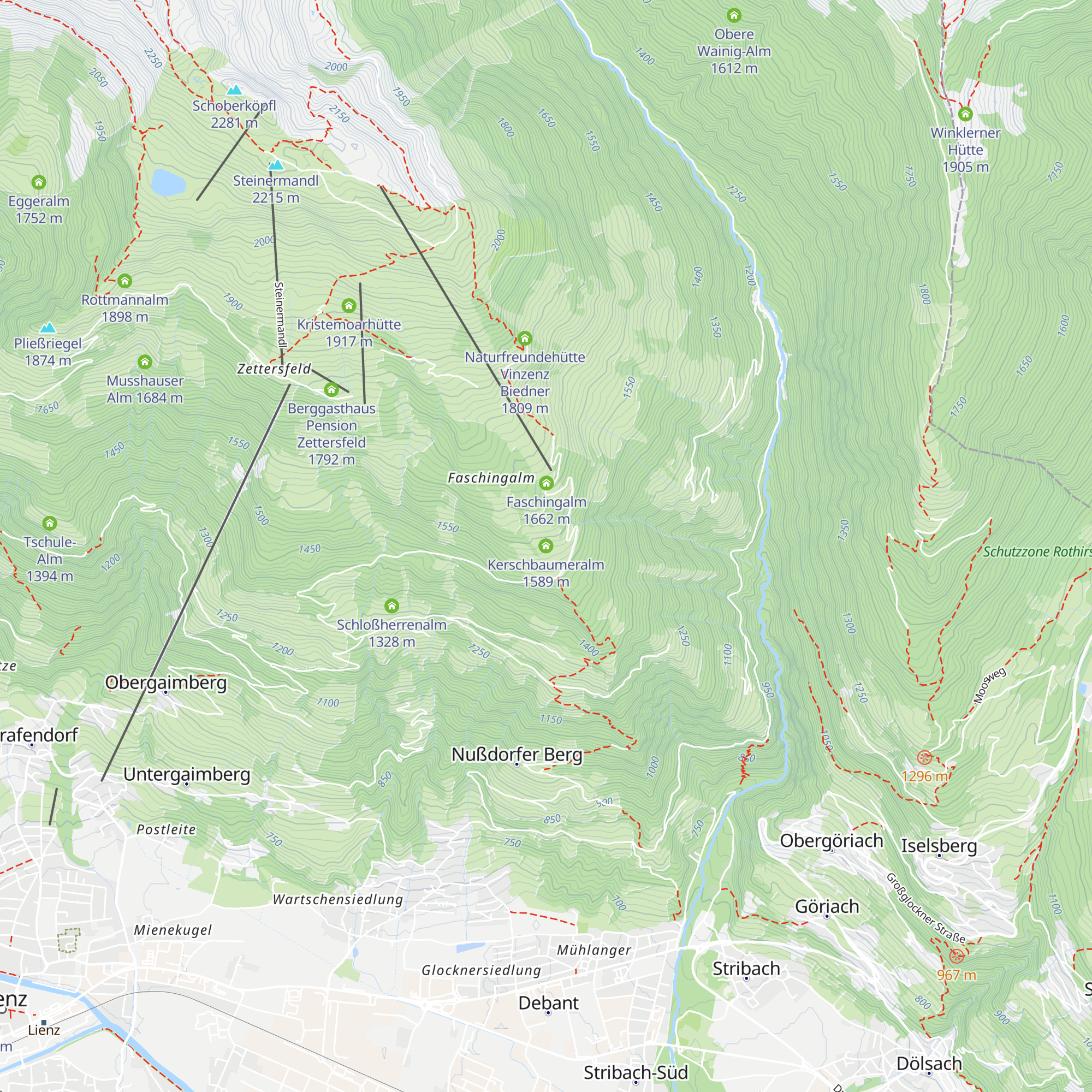 Kerschbaumeralm map