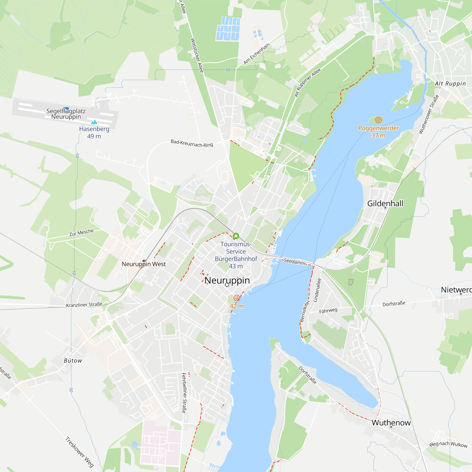 Tourismus-Service BürgerBahnhof map