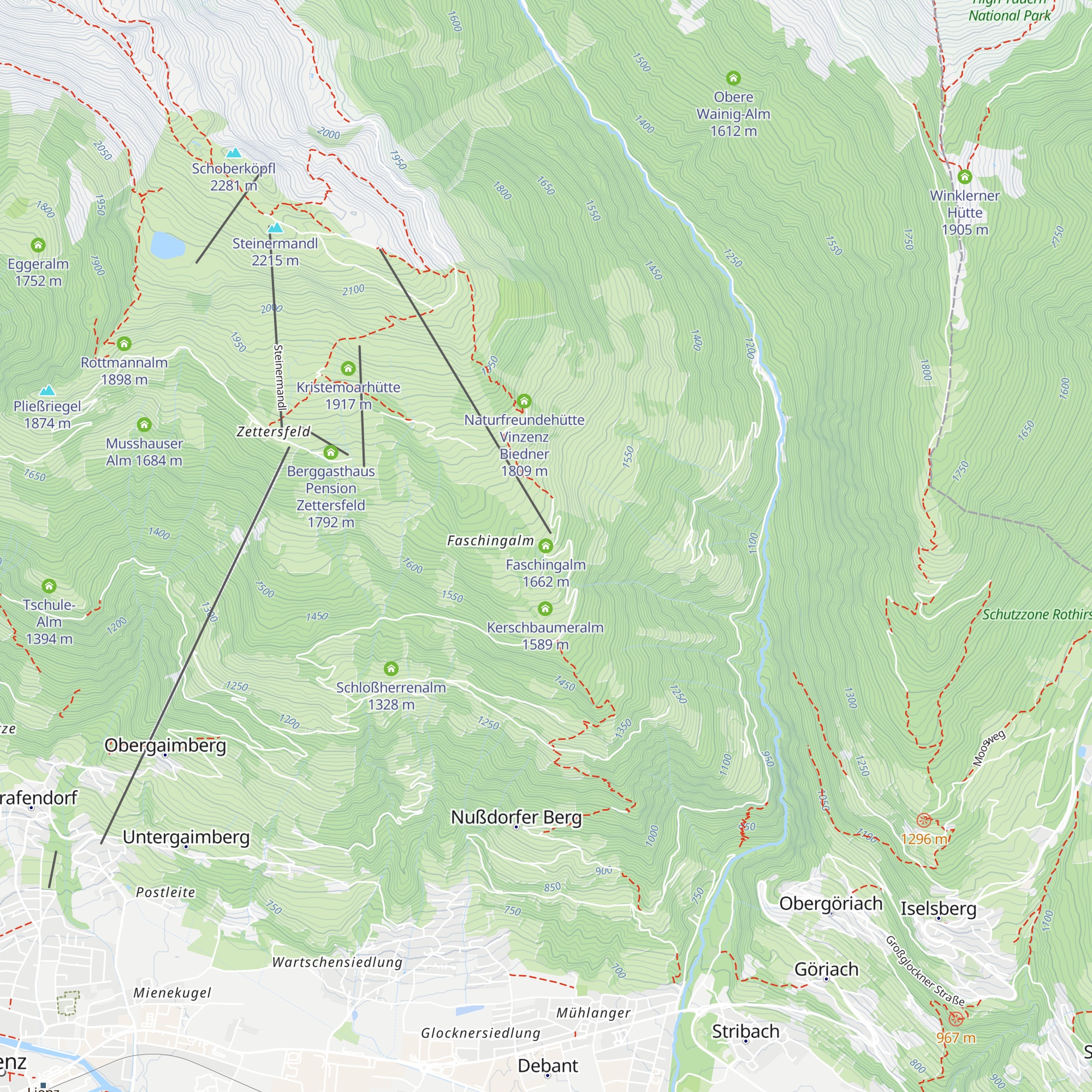 Faschingalm map