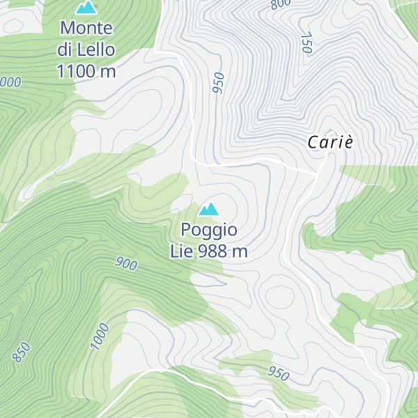 Map of Poggio Lie