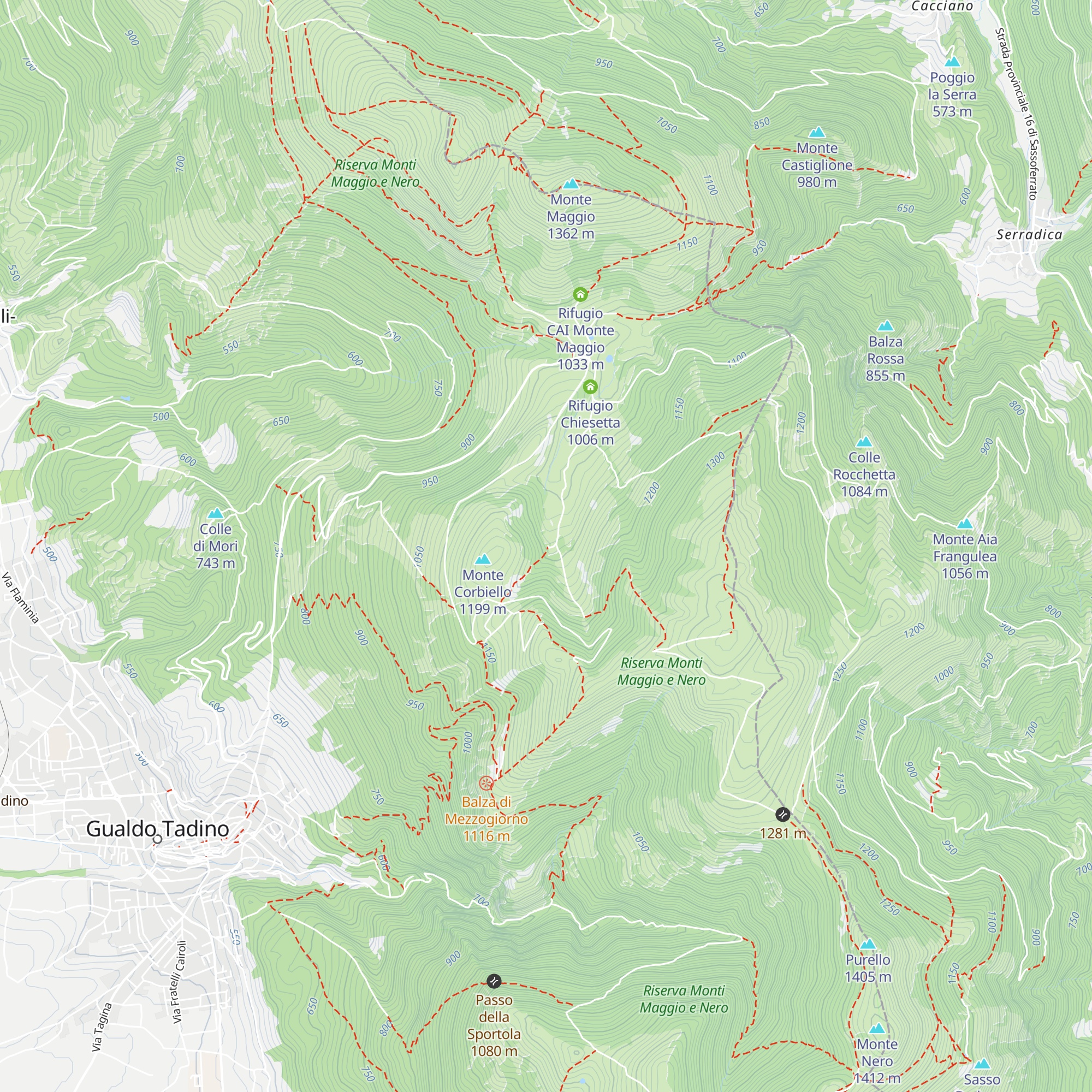 Rifugio Cannuine map