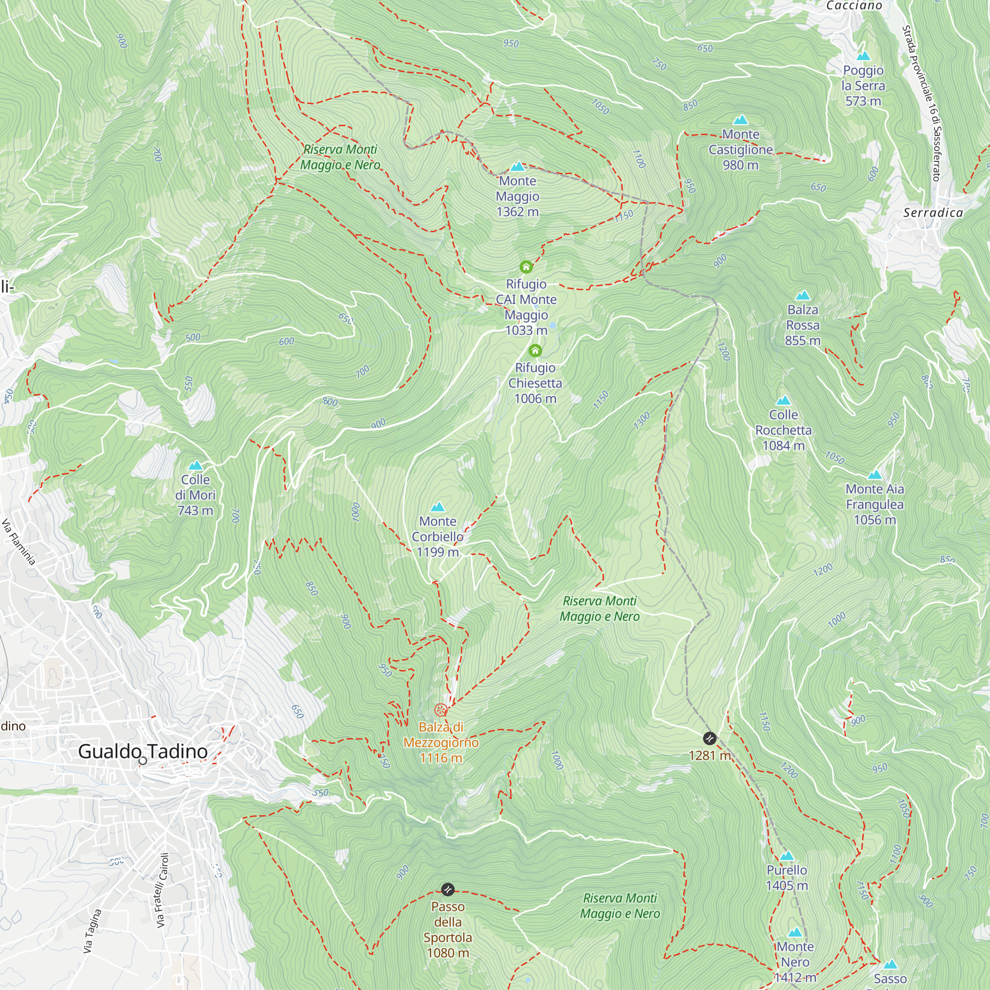 Rifugio Cannuine map