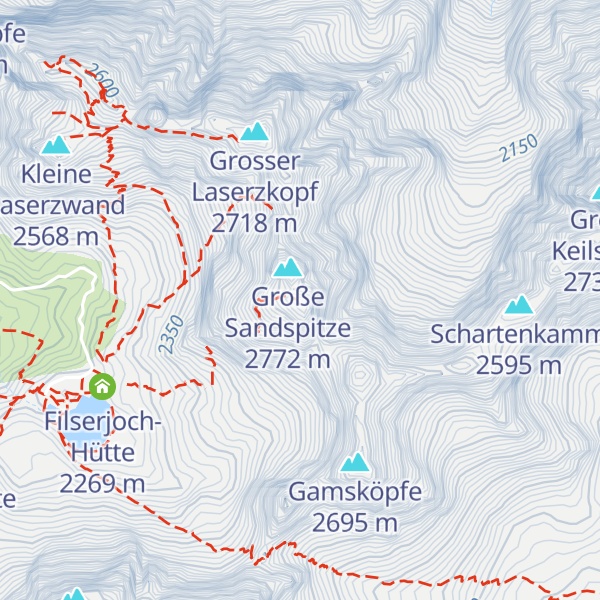 Map of Kleine Sandspitze