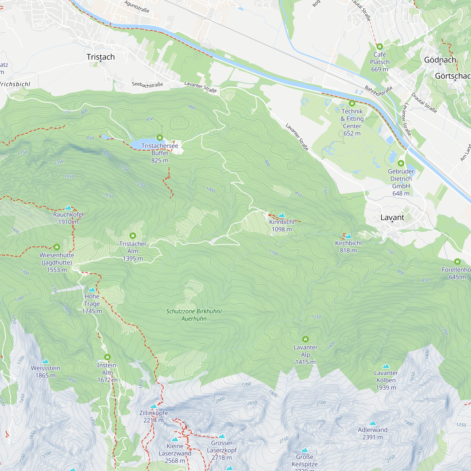 Prinz Eduard Hütte map