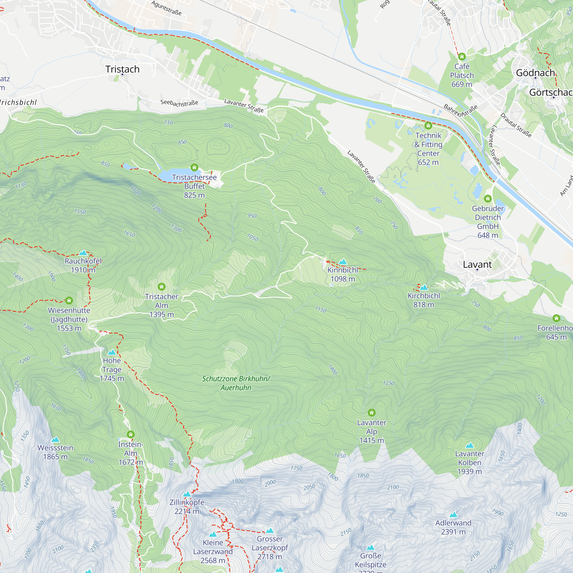 Prinz Eduard Hütte map
