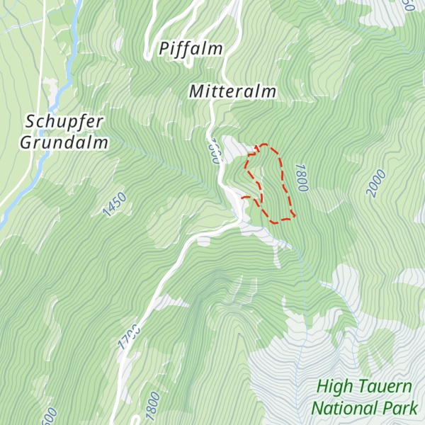 Map of Schupfer Hochalm