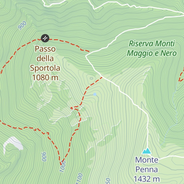 Map of Rifugio Monte Penna