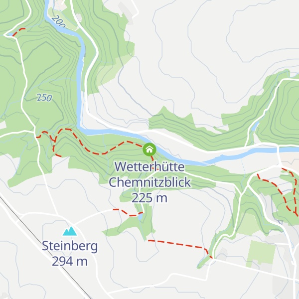 Map of Wetterhütte Chemnitzblick